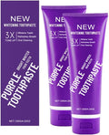 2025 New Whitening Purple Toothpaste,3X White Brilliance Toothpaste, Fluoride-Free Teeth Whitening,Tooth Stain Removal Colour Corrector (2)