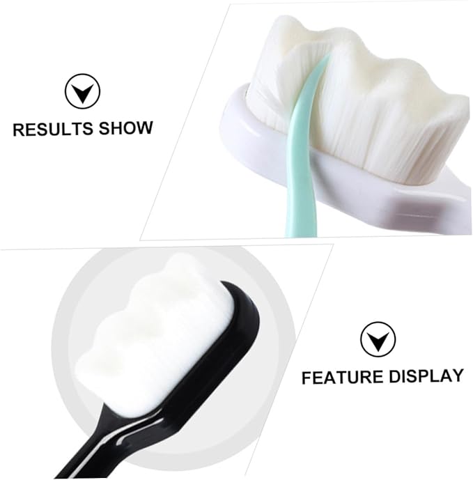 Yardwe 6pcs Portable Micro Nano Toothbrush with Ultra Soft Bristles for Pregnant Women Postpartum Use Head Wear-Resistant Lightweight Travel Oral Care