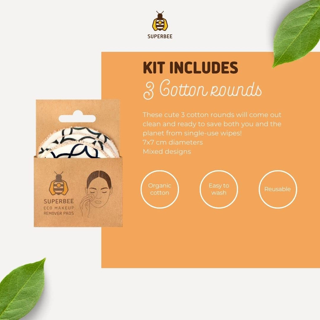 SuperBee Women Gift Box - Toothpaste Tablets, Natural Body scrubbers, Soft Bristles Bamboo toothbrushes, Make up Removal Pads, Beeswax wrap - Eco Friendly Gift, Housewarming Gift Christmas Women Day …