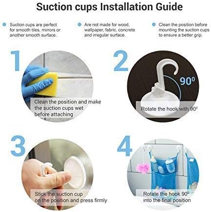 2 x Mesh Bath Toy Organizer + 6 Ultra Strong Hooks – The Perfect Bathtub Toy Holder & Bathroom or Shower Caddy – These Multi-use Net Bags Make Baby Bath Toy Storage Easy – For Kids & Toddlers