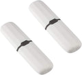 Yeeco Toothbrush Case 2 Pack, Plastic Travel Toothbrush Holder, White, 7.9'2.1'1.2' Portable