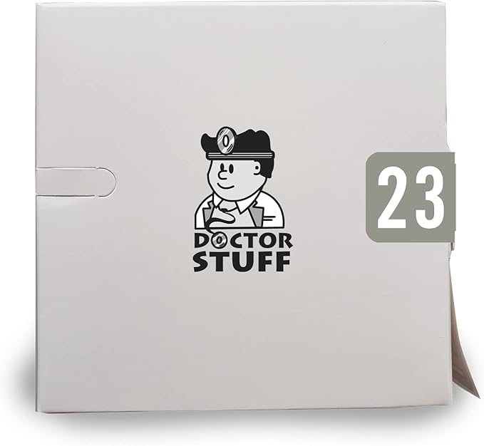 2023 Year Stickers, Doctor Stuff 2023 Chart Stickers, Gray Colored, STS/SFI Style, USA Made Year Labels for End Tab File Folders, 500/Roll, 1 Roll, 3/4" x 1-1/2"