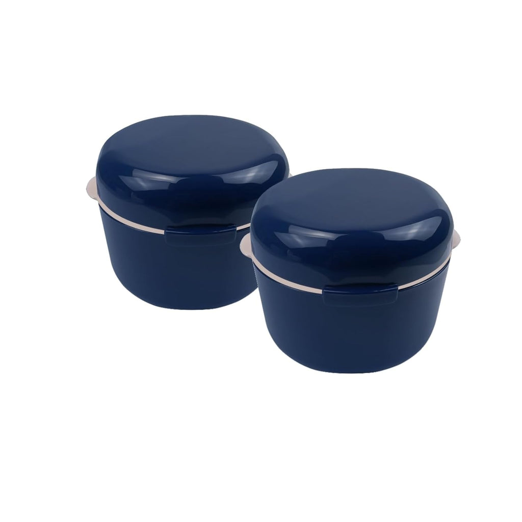 2PCS Retainer Cleaner Case, SENLIN DENTAL Double-layer Hollowed-out Draining Braces Denture Bath Case for Aligner, Retainers, Mouth Guard, Night Guard, Travel Cleaning