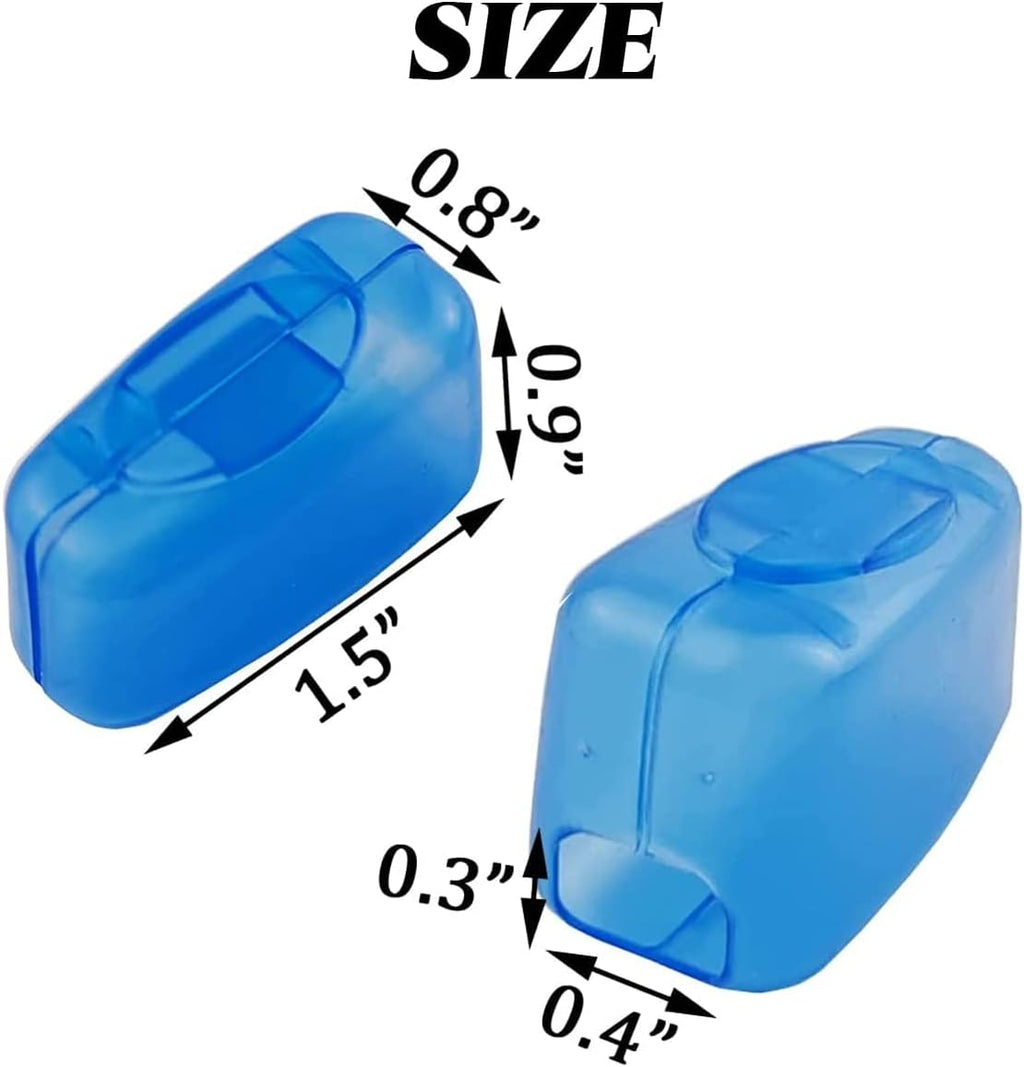 TIHOOD 100PCS Travel Toothbrush Head Covers, Portable Toothbrush Pod Caps Case Protector for Home and Outdoor