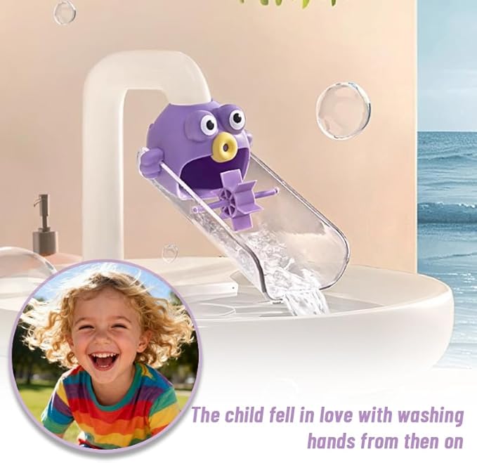 2pcs Toddler Faucet Extender - Cute Cartoon Design, Splash-proof and Easy to Clean, Great Helper for Kids' Handwashing