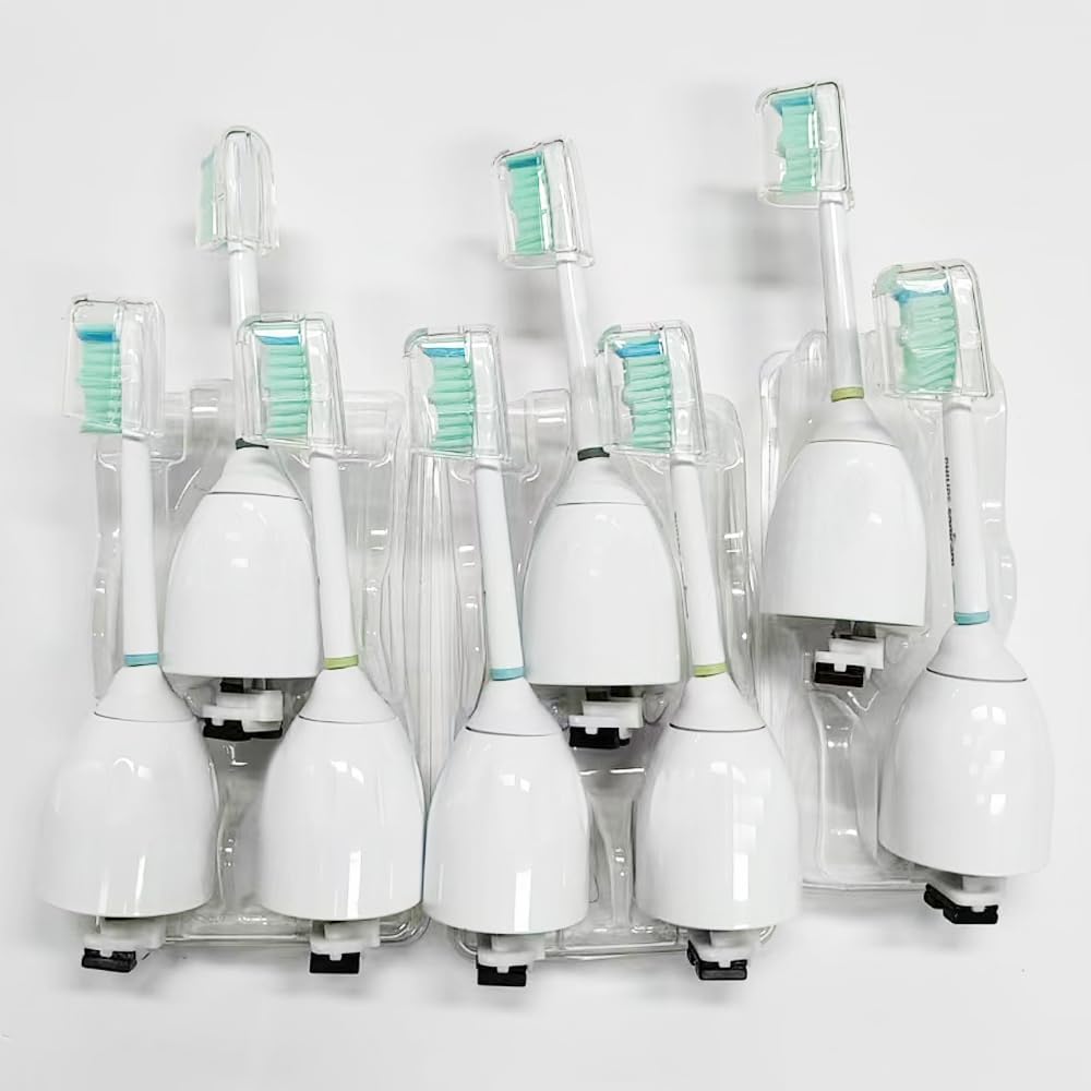 Electric Toothbrush Brush Heads Compatible with Philip Sonic Essence HX5610 HX5611 HX5810 HX5910 HX5620 HX5621 HX7001 Sonic Elite Brush Heads (8pcs, 1 Count (Pack of 8))