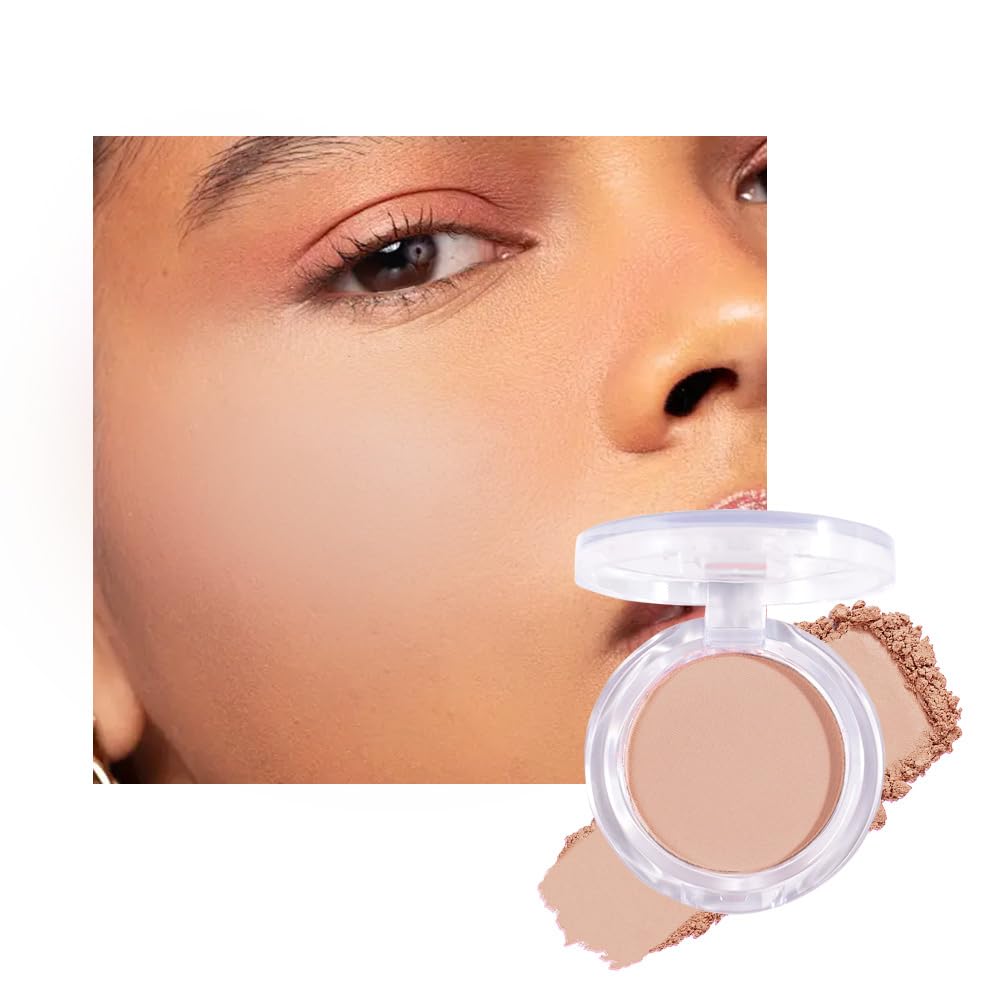 Matte Powder Blush for Cheeks – Long Lasting Natural Face Blusher Makeup, Lightweight Blendable Cheek Color for Women, Vegan & Cruelty-Free – #14 Light Brown