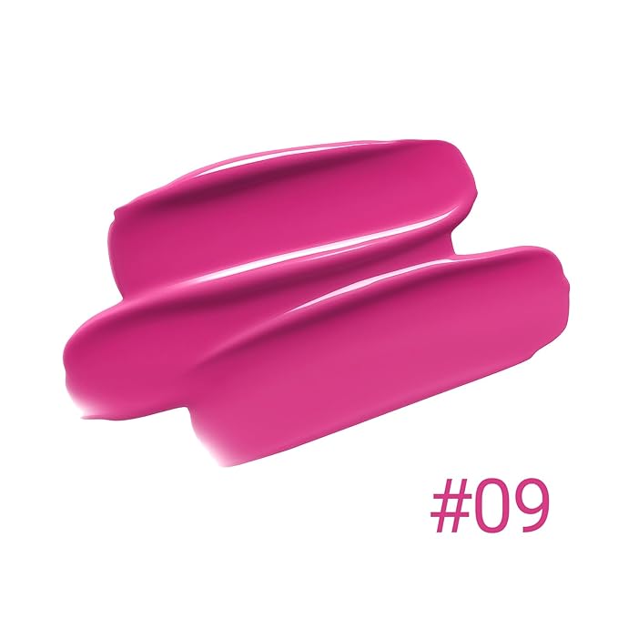 Erinde Lips Staining Lip Oil, Glossy Lip Stain, Long-Lasting Lightweight Lip Staining Oil, Moisturizing Plumping Hydrating Glossy Lip Tint, Vegan & Cruelty-Free, 09