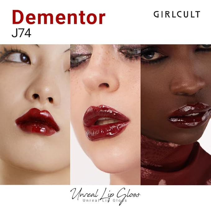 GIRLCULT Glass Shine Lip Gloss – Non-Sticky Hydrating Lip Stain with High-Shine Glossy Finish, Long-Lasting Lightweight Formula, Moisturizing & Comfortable Wear for Plump Lips (J74)