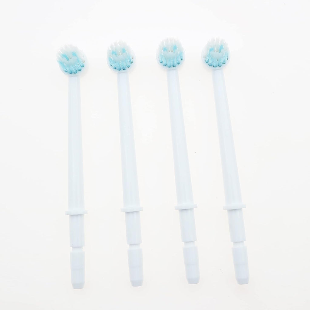Replacement Dental Water Brush Heads Compatible with Waterpik Water Flossers Toothbrush and Oral Irrigators, 4-Pack