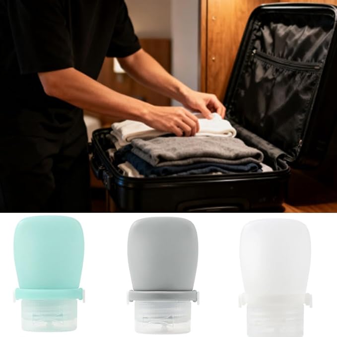 6Pcs 1oz Travel Bottles,Leakproof Silicone Squeeze Bottles for Toiletries,Shampoo and Lotion