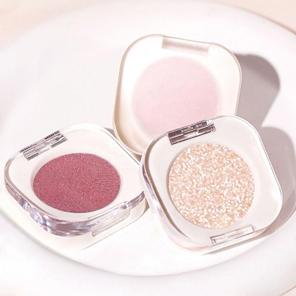 Pearlescent mini Eyeshadow Highly Pigmented Blend Matte & Shimmer EyeShadow,Cream Moisturizing Waterproof&Long Lasting Eye Makeup Natural Luminous Makeup Look (B09, 1 Count (Pack of 1))