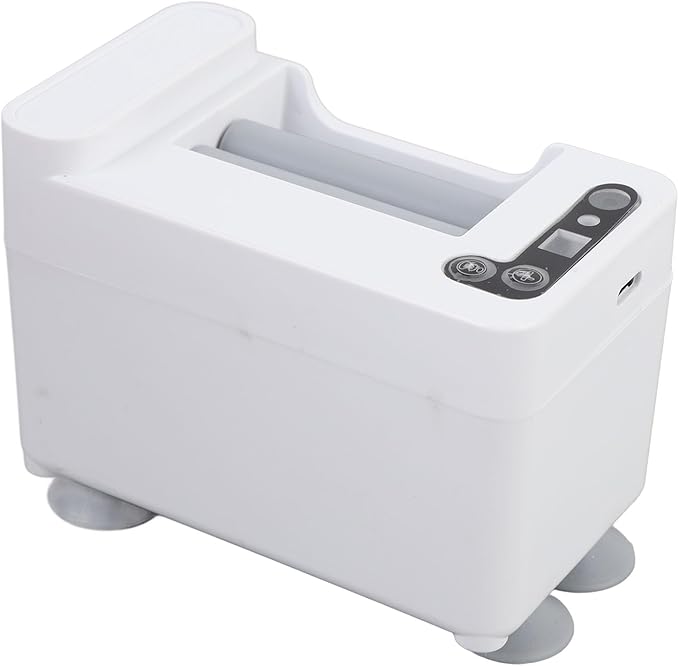 Smart Automatic Toothpaste Dispenser Wall Mounted Touchless Electric Toothpaste Squeezer with 3 Level Adjustable Dispensing Modes for Bathroom Oral Care White ABS Silicone