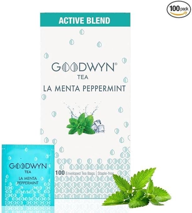Goodwyn Chamomile+ & La Menta Peppermint – 100 Tea Bags Each, Herbal Tea Collection