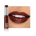 1Pc Dark Brown Butter Lipstick Tinted Lip Balm, Shine Moisturizing Plumper Lipstick for Women,Natural Nourishing Hydrating Lip Gloss Stain for Dry Lips,Lightweight Lip Liner Care Vegan Makeup