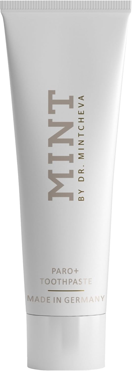 MINT PARO+ Toothpaste - Fluoride-Free - Innovative Formula - Care for Teeth and Gums - Against periodontal Disease, Gum Irritation, Bleeding Gums - by Dr. Mintcheva