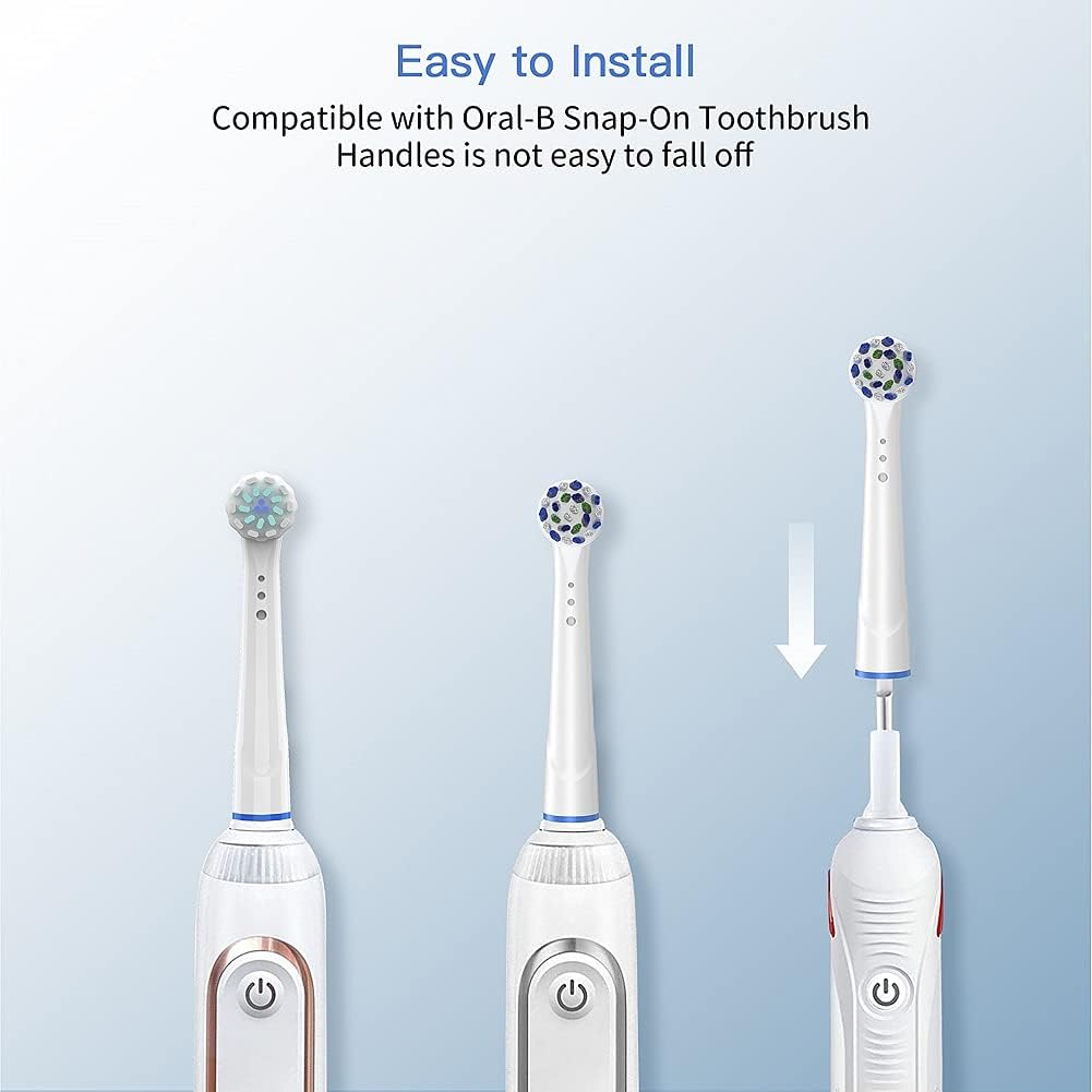 Replacement Toothbrush Heads for Oral B Braun, 16 Pack Electric Toothbrush Heads, Precision Clean Brush Heads Refill Compatible with Oral-B 7000/Pro 1000/9600/5000/3000/8000 (16pack)