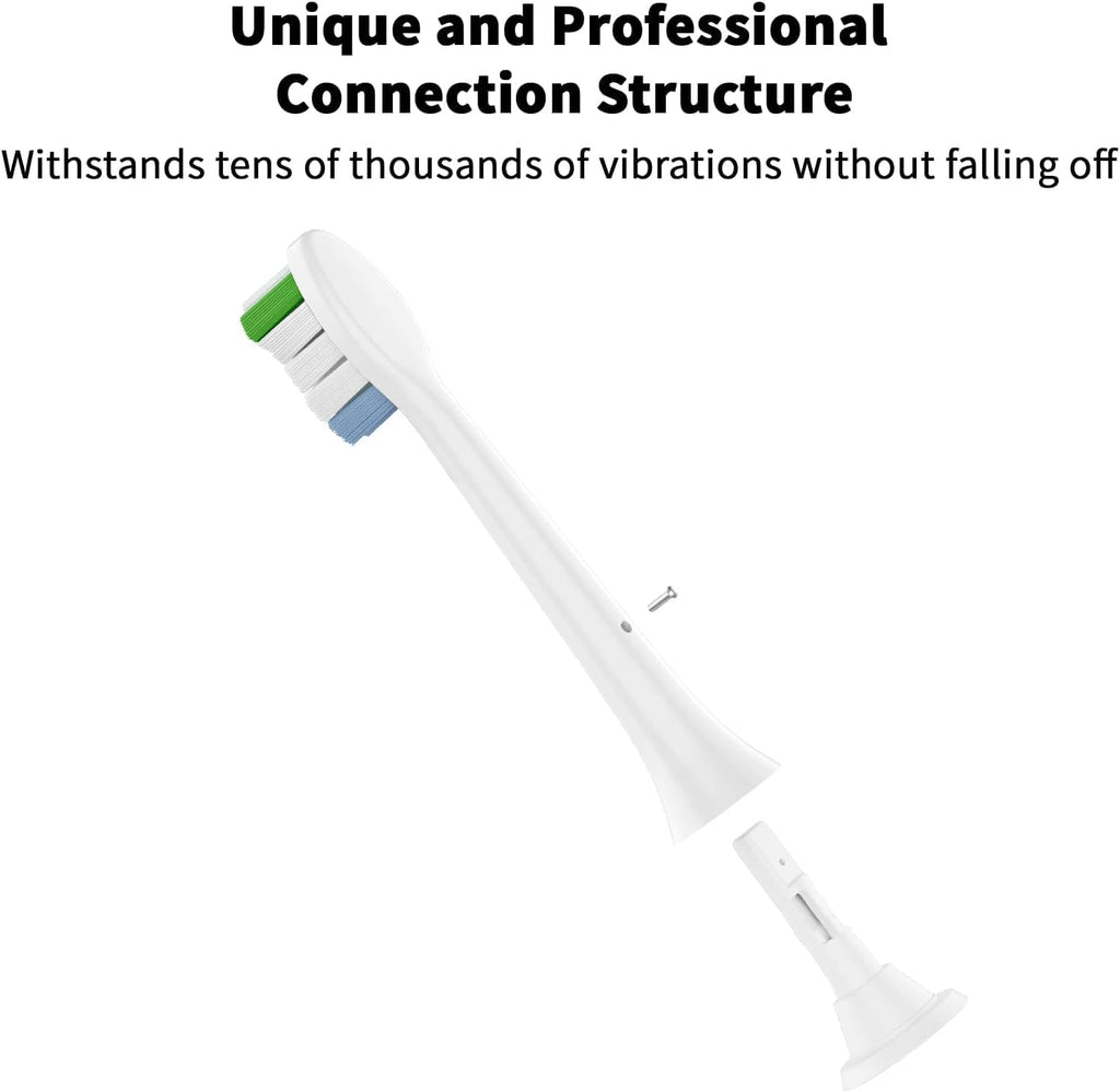 Replacement Toothbrush Heads for Philips Sonicare – Compatible with C1/C2/C3/A3/G2/G3/W3, 4100/5100/6100 Series, DiamondClean & More, 8 Packs