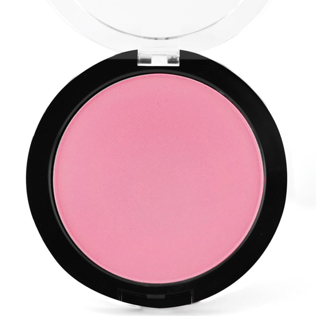 Palladio Matte Blush, Brushes onto Cheeks Smoothly, Soft Matte Look and Even Finish, Flawless Velvety Coverage, Effortless Blending Makeup, Flatters the Face, Convenient Compact, Berry Pink