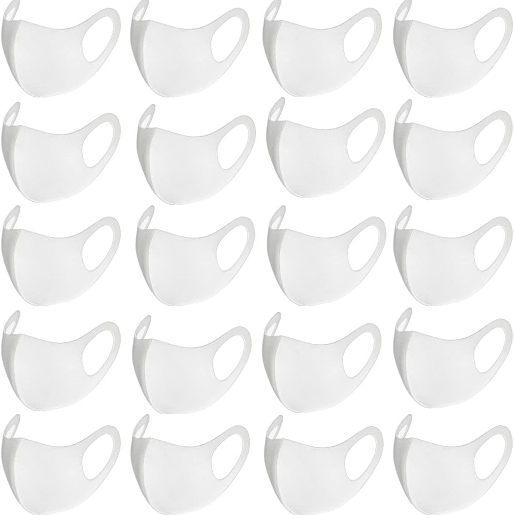 20PCS Light Weight Unisex Adult Fashion Face Covering, Reusable, Dust Proof, Washable, Cool Mixed Colors