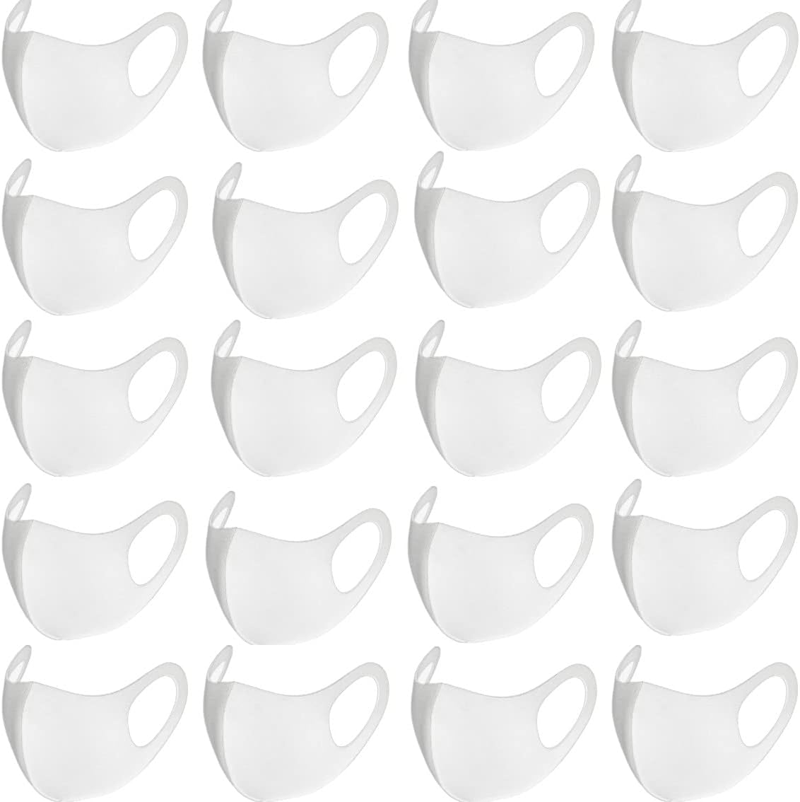 20PCS Light Weight Unisex Adult Fashion Face Covering, Reusable, Dust Proof, Washable, Cool Mixed Colors