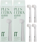 Plus Ultra Eco-Friendly Oral-B Compatible Electric Toothbrush Replacement Heads | 4 Heads Per Pack | Made with Recycled Plastic | Soft Toothbrush for Sensitive Teeth
