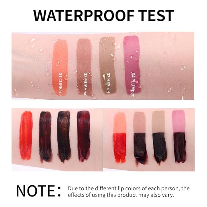 Peel Off Lip Liner & Tint – Mauve Nude Long Lasting Waterproof Velvet Matte Lip Stain, Smudge-Proof Transfer-Resistant Lip Glaze, 02 MUAH-ve 3.5ml (Deep Plum)