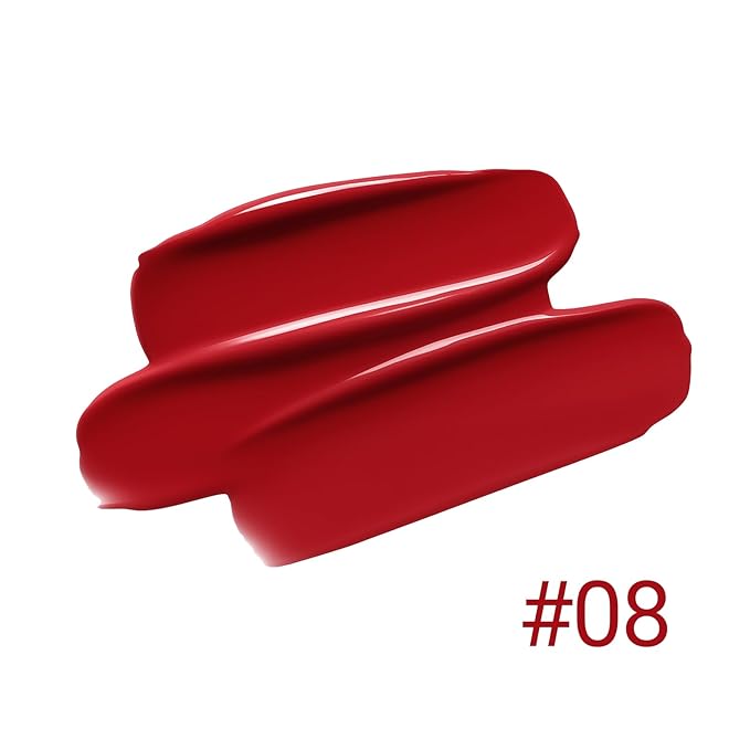 Erinde Lips Staining Lip Oil, Glossy Lip Stain, Long-Lasting Lightweight Lip Staining Oil, Moisturizing Plumping Hydrating Glossy Lip Tint, Vegan & Cruelty-Free, 08
