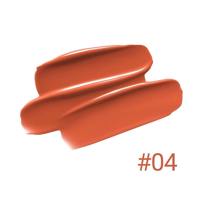 Erinde Lips Staining Lip Oil, Glossy Lip Stain, Long-Lasting Lightweight Lip Staining Oil, Moisturizing Plumping Hydrating Glossy Lip Tint, Vegan & Cruelty-Free, 04