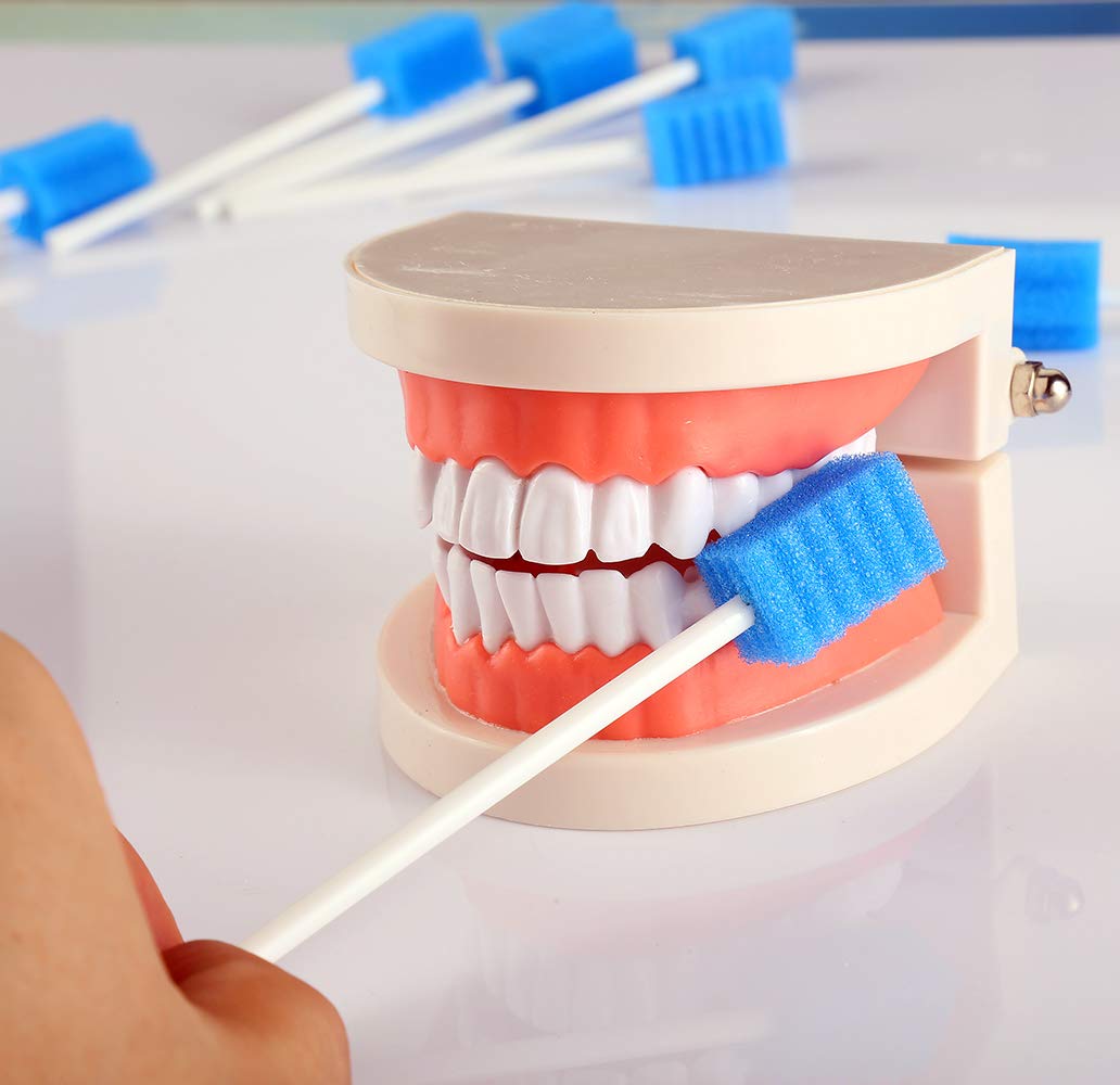 250 Count, ZIZNBA Mouth Swabs Sponge, Disposable Oral Swabs Sterile Unflavored Swabsticks