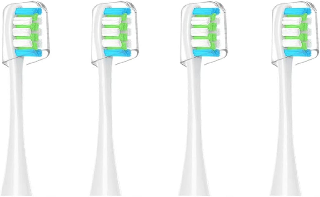 GTHUNDER Electric Rreplacement Toothbrush Heads Suitable for Oclean.with Hygienic Caps,Vacuum-Packed.Fits Adapted for All Oclean Models x pro Elite, X, X Pro,Flow,F1,Air 2-4Pcs(White)