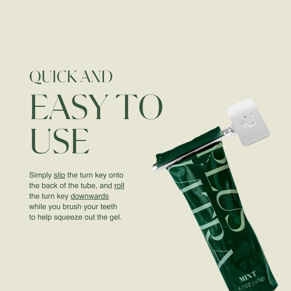 Toothpaste Turn Key Metal Tube Squeezer | Maximize Toothpaste, Creams, Paint, Makeup & Beyond | Easy-to-Use Roller Tool for Savings & Convenience | Plus Ultra