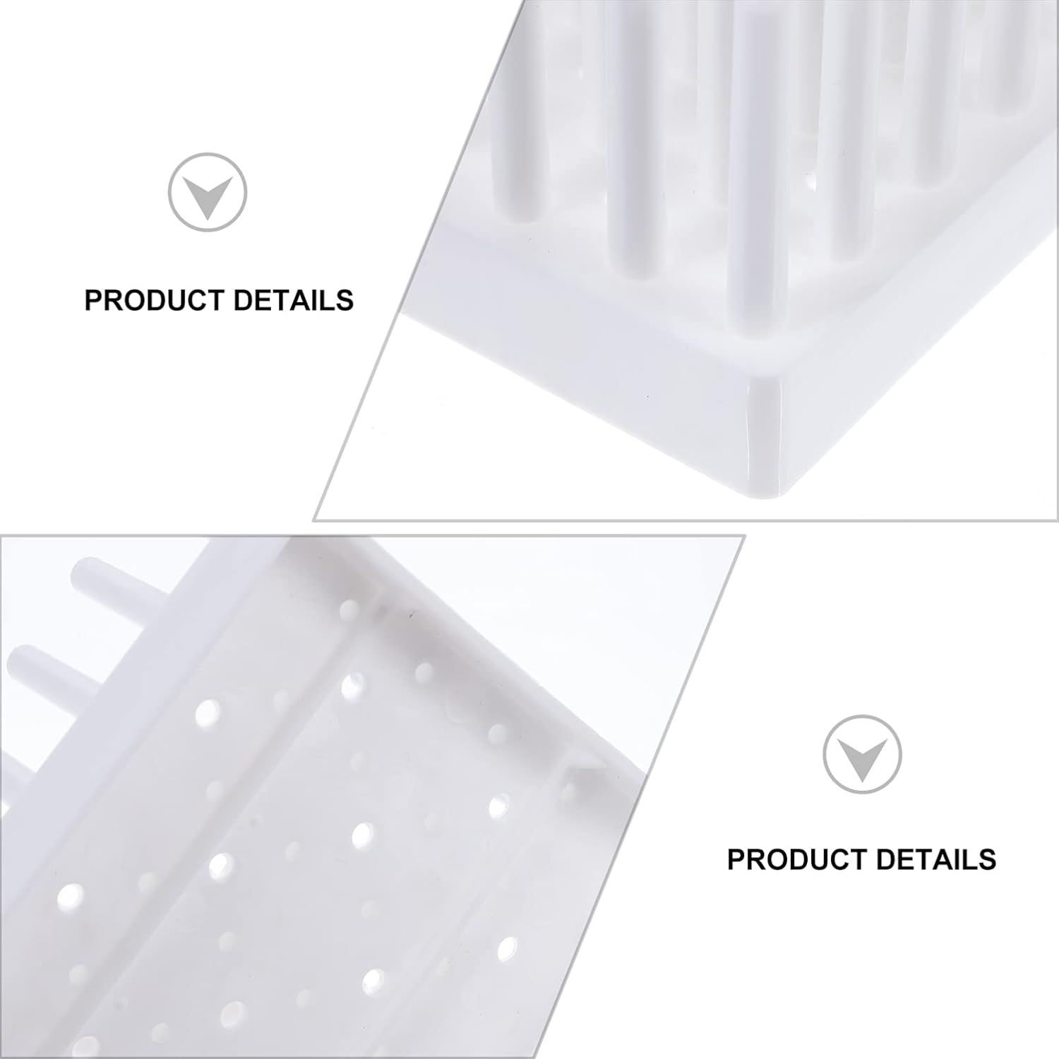 1pc White Plastic Microcentrifuge Tube Holder Test Tube Dryer Drying Rack for Centerfuge Tubes Laboratory Use