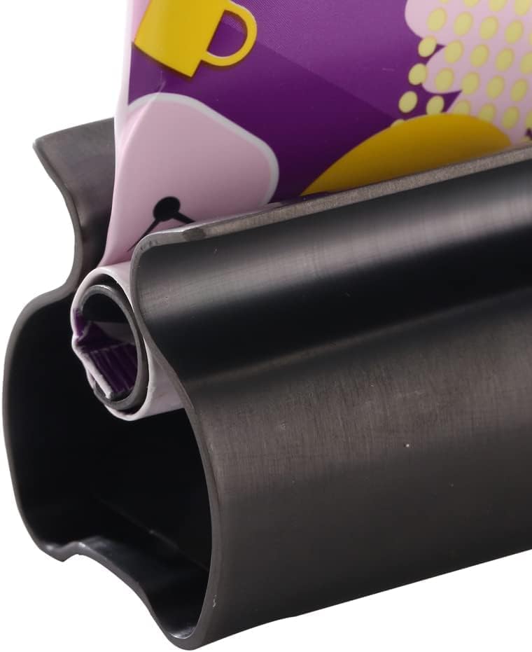 Toothpaste Squeezer - Metal Tube Squeezer Stainless Steel Tube Wringer UDQYQ Toothpaste seat Holder Stand (Matte Black)