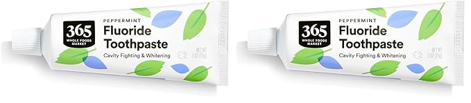 365 By Whole Foods Market, Toothpaste Fluoride Travel, 3 Ounce (Pack of 2)