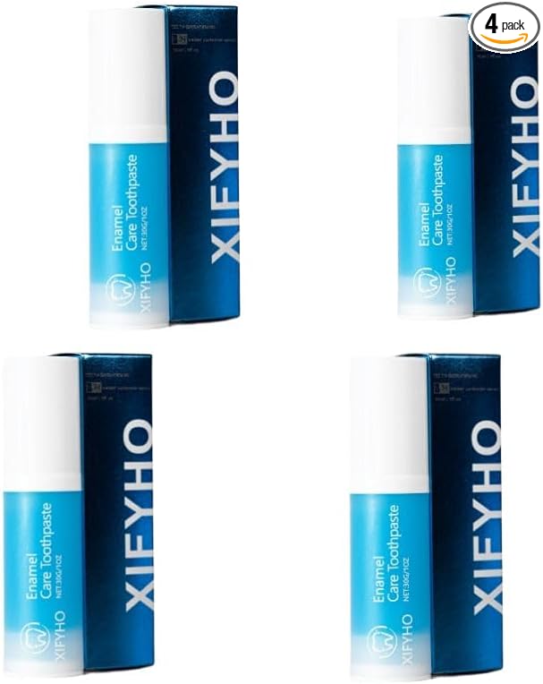 Fresh Mint Toothpaste Set, Hundreds of mini Breath-freshening Strips for Hours of Freshness, 4-Pack