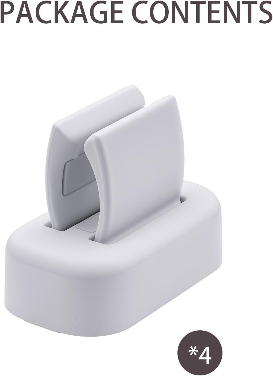 Wall Mounted Toothbrush Holder–Self-Adhesive Electric Toothbrush Organizer for Bathroom, No Drilling, Space-Saving, Multi-Function for Dorms & Kitchens (4)