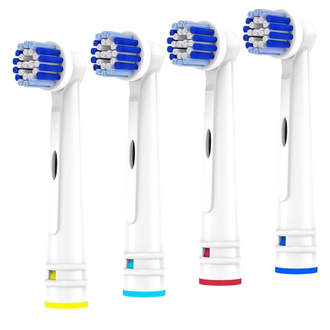 Replacement Toothbrush Heads Compatible with Oral B Braun, 4 Pack Professional Electric Toothbrush Heads Brush Heads Refill for Oral-B 7000/Pro 1000/9600/ 500/3000/8000
