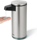AIKE SensePro Automatic Soap Dispenser Type-C Rechargeable, Brushed Stainless Steel Finish 12.8 fl.oz. for Liquid Soap