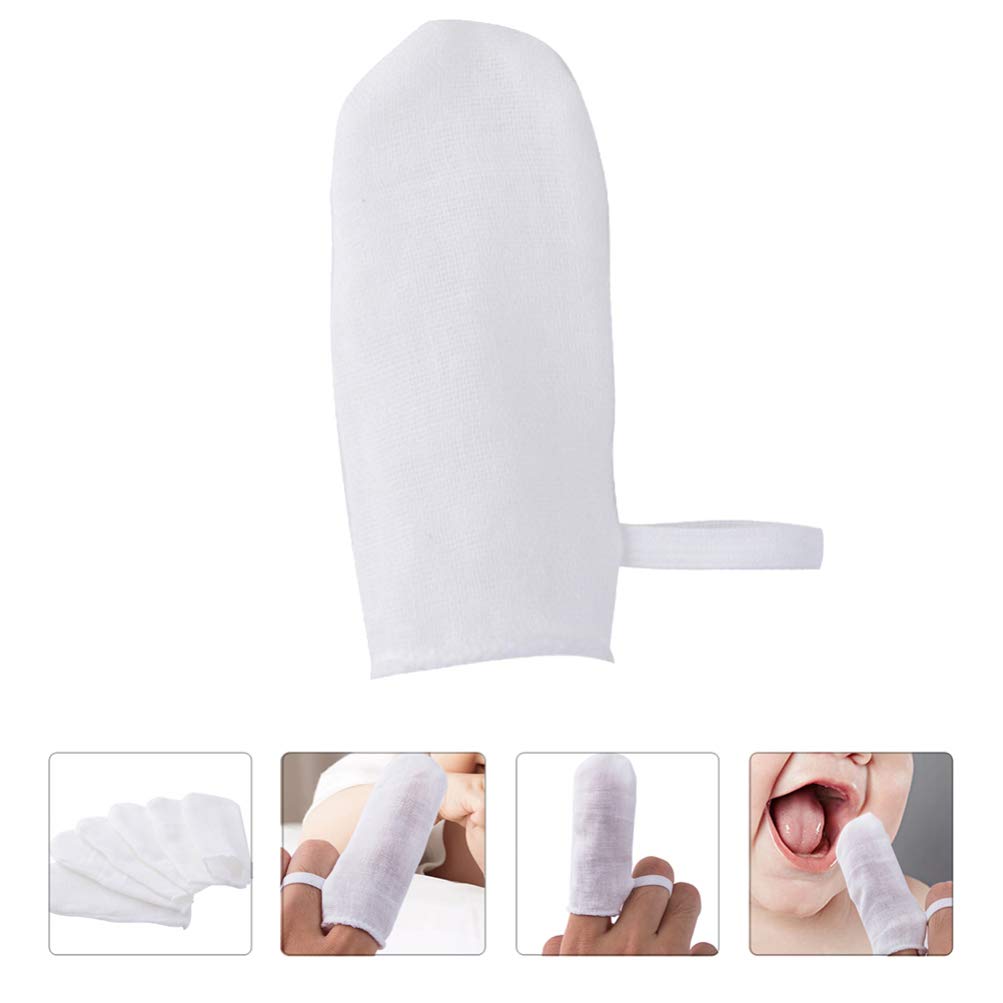 Wipes Newborn Wipes Gum Cleaner Teeth Gauzes Fingers Clean Oral Toothbrush 18Pcs Mouth Cleaner White Newborn Wipes Gum Cleaner Disposable Toothbrush