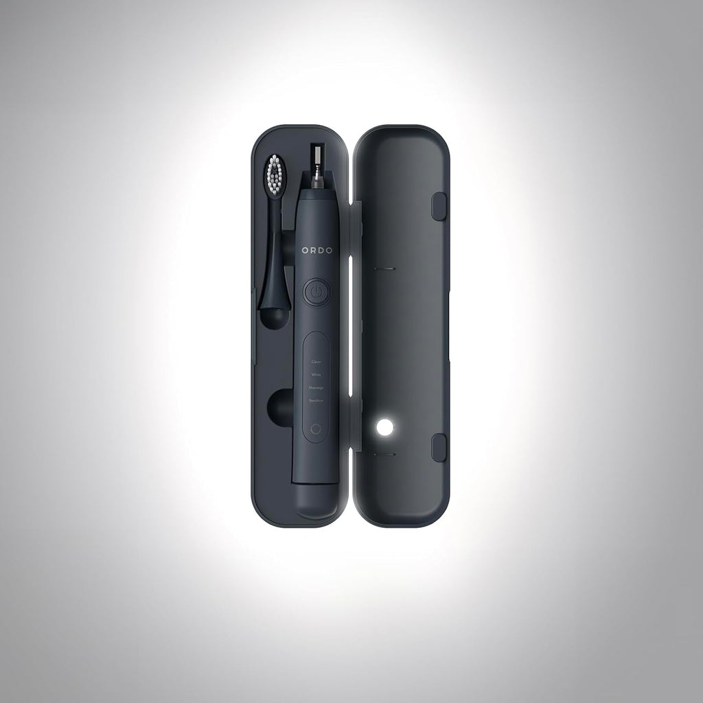ORDO Sonic+ Charging Travel Case, Secure & Hygienic Toothbrush Storage, USB Charging, MagLock Closure, Durable Design, Tooth Brush Not Included, Charcoal Grey
