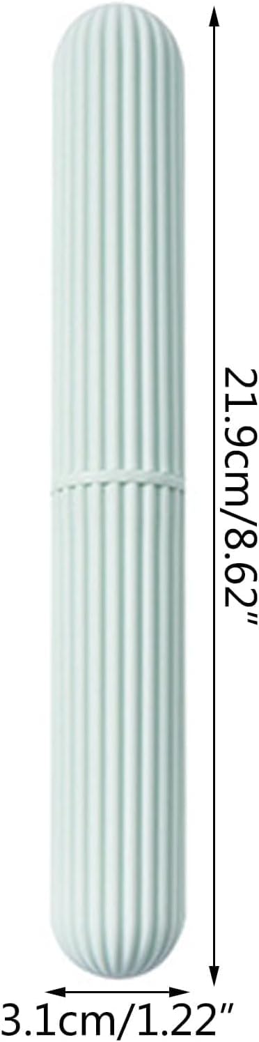 Pink Portable Toothbrush Box With Lid Protective Holder Cover Storage For Case For Outdoor Traveling Camping Dust Proof Toothbrush Box With Lid Toothbrushes and Accessories 21.9cm long