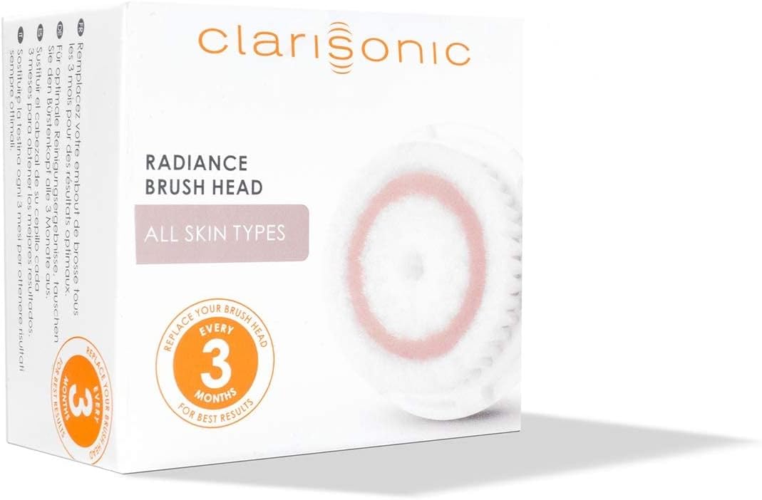 Clarisonic Radiance Facial Cleansing Brush Head Replacement Compatible with Mia 1, Mia 2, Mia Fit, Alpha Fit, Smart Profile Uplift, 2 Pack(Radiance)