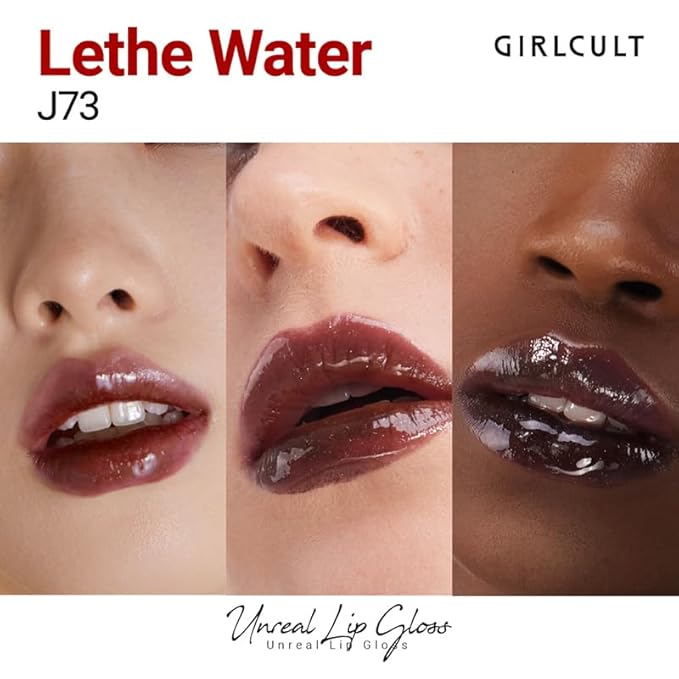 GIRLCULT Glass Shine Lip Gloss – Non-Sticky Hydrating Lip Stain with High-Shine Glossy Finish, Long-Lasting Lightweight Formula, Moisturizing & Comfortable Wear for Plump Lips (J73)