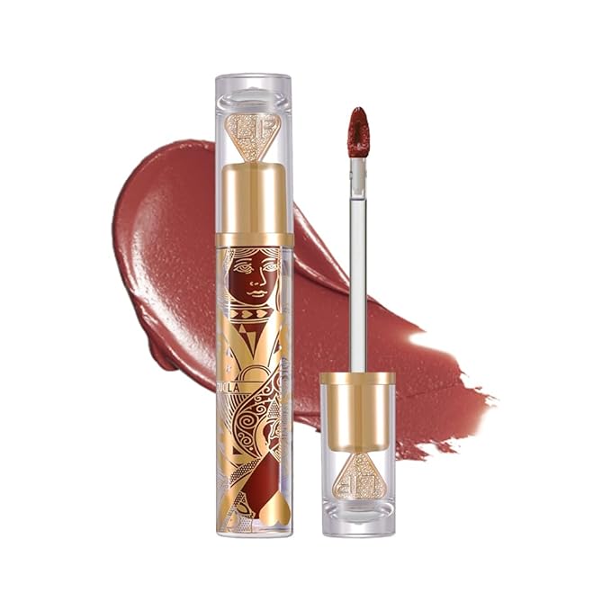 Matte Velvet Lip Stain, Long-Lasting Lip Tint, Waterproof Non-Sticky Lip Color, Transfer-Proof Smudge-Proof Lip Stain, Cloud-Like Soft Blurring Texture with Misty Velvet Finish, Sunset Apricot-84A