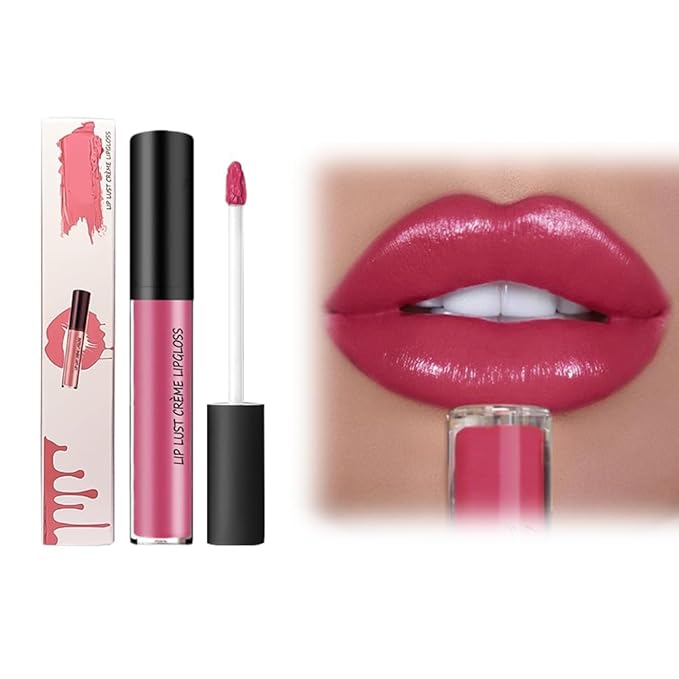 2026 New 12 Colors Lips Staining Lip Oil, Cream Texture Lipstick Long-Lasting Moisturizing Lip Oil, Upgrade Waterproof Lipstick Creamy Lip Gloss Non-stick to Cup (#6)