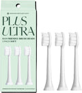 Plus Ultra Eco Friendly Toothbrush Replacement Heads 3 Pack | Designed for Sonic Powered Electric Toothbrushes | Made with Recycled Plastic | Soft Toothbrush for Sensitive Teeth