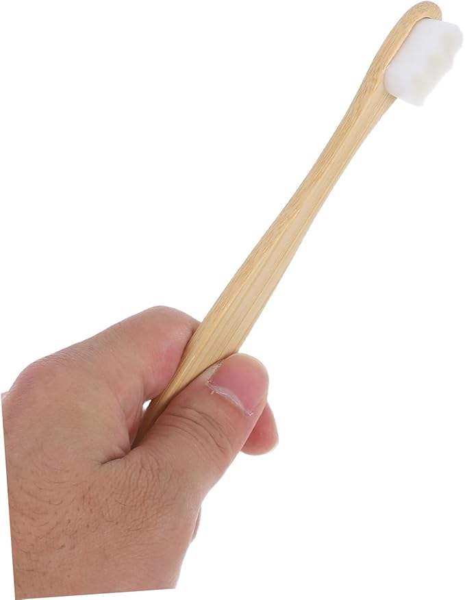 GANAZONO 5pcs Adult Toothbrushes Soft Bristles Gentle Sensitive Gums Lightweight Portable Minimalist Round-Head Design for Comfortable Daily Oral Care