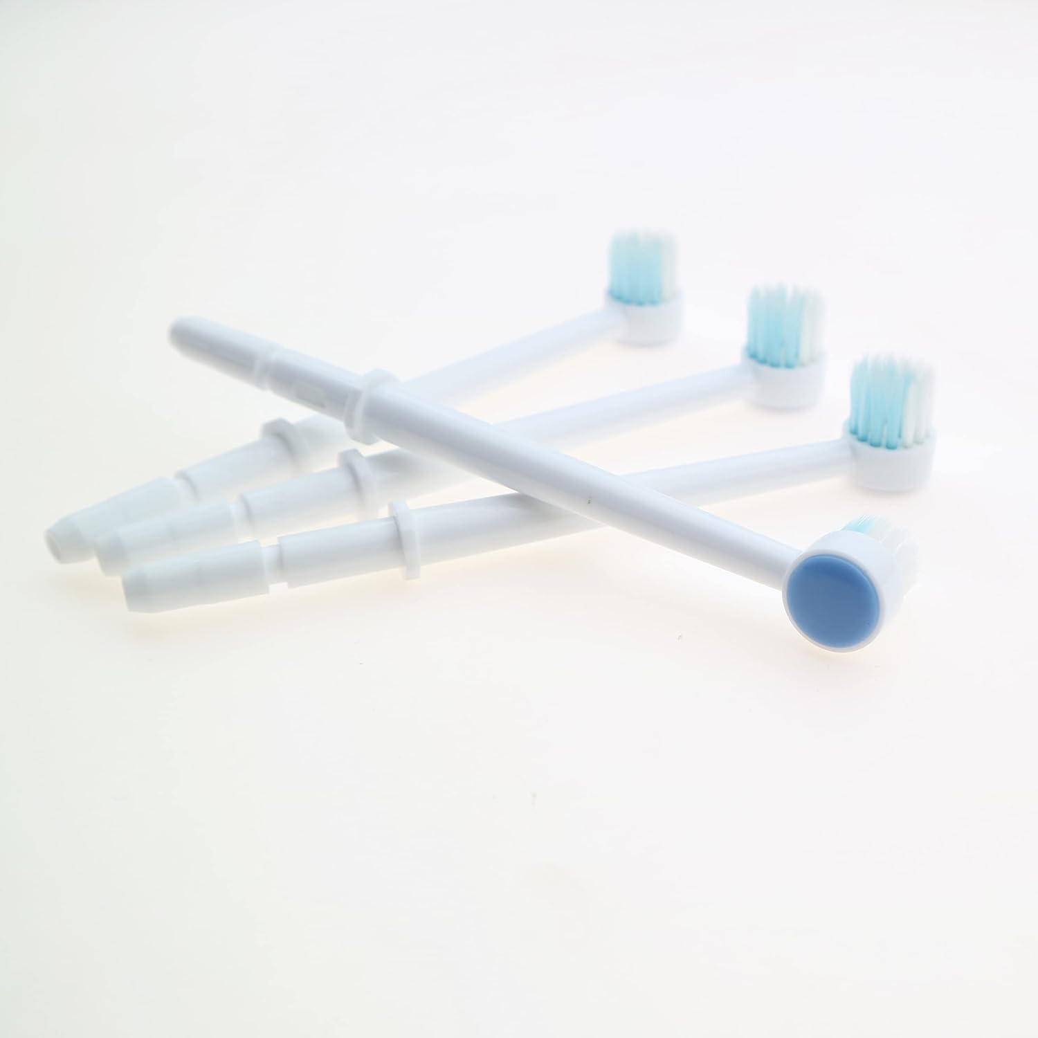 Replacement Dental Water Brush Heads Compatible with Waterpik Water Flossers Toothbrush and Oral Irrigators, 4-Pack