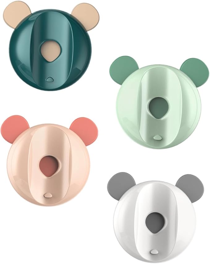 Uonlytech 4pcs Magnetic Toothbrush Rack Electric Toothbrush Holder for Bathroom Wall Mount Mixed Colors Elegant Chic Design for Organized Countertop Storage